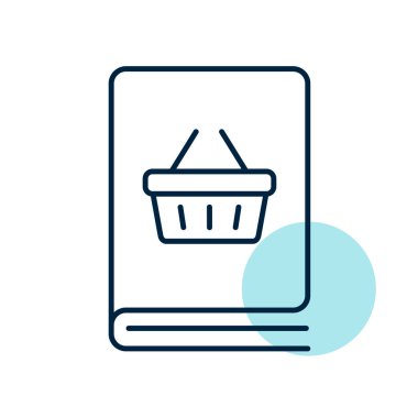 Katalog çarpım vektör simgesi. E-ticaret tabelası. Web sitenizin tasarımı için grafik sembolü, logo, uygulama, UI