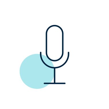 Mikrofon mikrofon vektör simgesini kaydet. E-ticaret tabelası. Web sitenizin tasarımı için grafik sembolü, logo, uygulama, UI