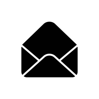 Zarf vektör simgesini aç. E-ticaret tabelası. Web sitenizin tasarımı için grafik sembolü, logo, uygulama, UI. Vektör illüstrasyonu, EPS10.