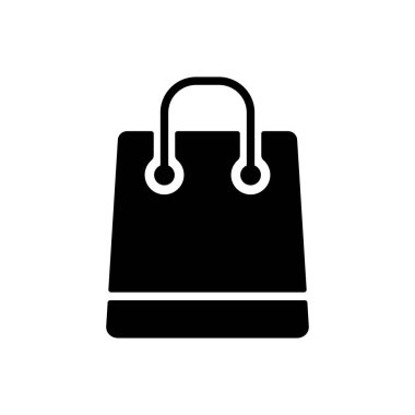 Alışveriş poşeti sembolü. E-ticaret tabelası. Web sitenizin tasarımı için grafik sembolü, logo, uygulama, UI. Vektör illüstrasyonu, EPS10.