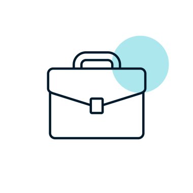 Evrak çantası vektör simgesi. İş tabelası. Web sitenizin tasarımı için grafik sembolü, logo, uygulama, UI. Vektör illüstrasyonu, EPS10.