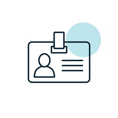 Rozet taslak simgesi. Çalışma alanı tabelası. Web sitenizin tasarımı için grafik sembolü, logo, uygulama, UI. Vektör illüstrasyonu, EPS10.