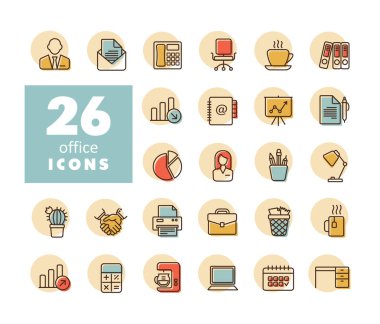 Ofis taslak ikonu. Ofis işareti. Web sitenizin tasarımı için grafik sembolü, logo, uygulama, UI. Vektör illüstrasyonu