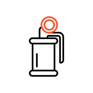 Özel kuvvetler vektör ikonunun el bombası. Polis patlayıcısı. Silah işareti var. Web sitenizin tasarımı için grafik sembolü, logo, uygulama, UI