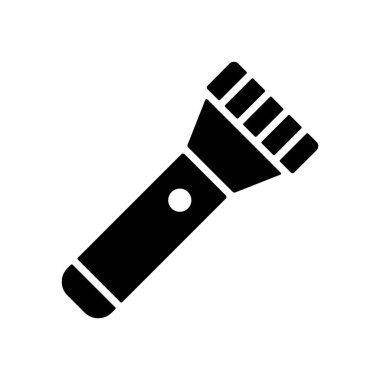 El feneri vektör simgesi. Kamp ve yürüyüş işareti. Seyahat ve turizm web sitesi ve uygulama tasarımı, logo, uygulama, UI için grafik sembolü