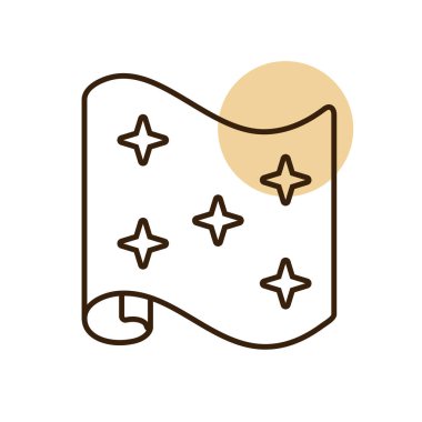 Duvar kağıdı rulo vektör düz simge. İnşaat, onarım ve inşaat. Web sitenizin tasarımı için grafik sembolü, logo, uygulama, UI