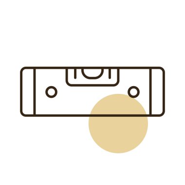 Kabarcık düzeyi vektör düz simgesi. İnşaat, onarım ve inşaat. Web sitenizin tasarımı için grafik sembolü, logo, uygulama, UI