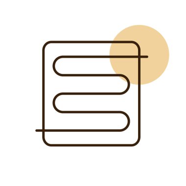 Sıcak zemin ikonu, elektrikli sıcak zemin. İnşaat, onarım ve inşaat. Web sitenizin tasarımı için grafik sembolü, logo, uygulama, UI