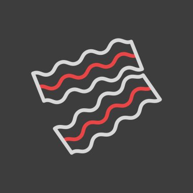 Pastırma parçaları ikonu. Çiftlik hayvanı işareti. Web sitenizin tasarımı için grafik sembolü, logo, uygulama, UI. Vektör illüstrasyonu