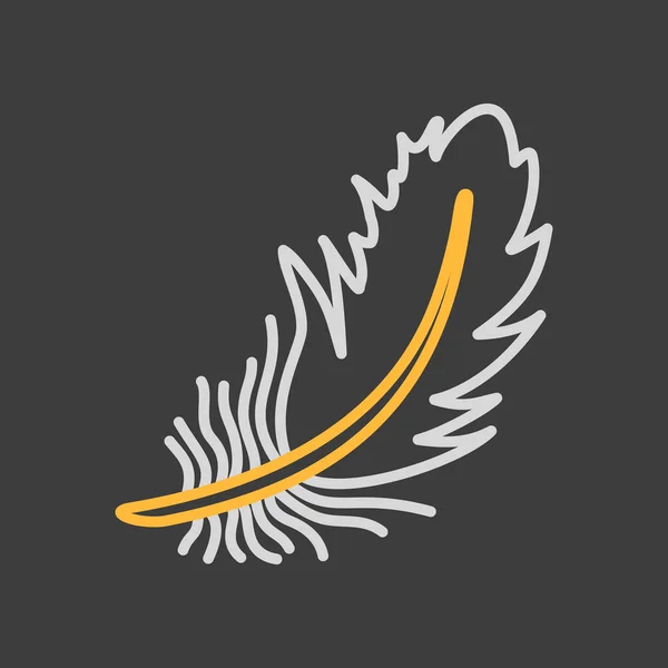 Εικόνα Φτερό Ζώο Αγροκτήματος Σύμβολο Γραφήματος Για Σχεδιασμό Της Ιστοσελίδας — Διανυσματικό Αρχείο