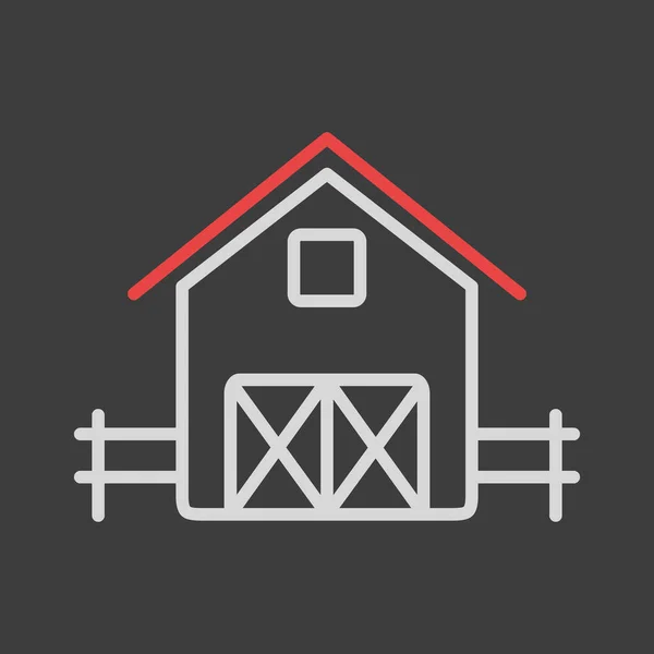 Значок Амбара Знак Животного Ферме Графический Символ Вашего Веб Сайта — стоковый вектор