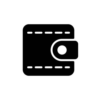 Cüzdan izole vektör simgesi. Web sitesi ve uygulama tasarımı için grafik sembolü, logo, uygulama, UI