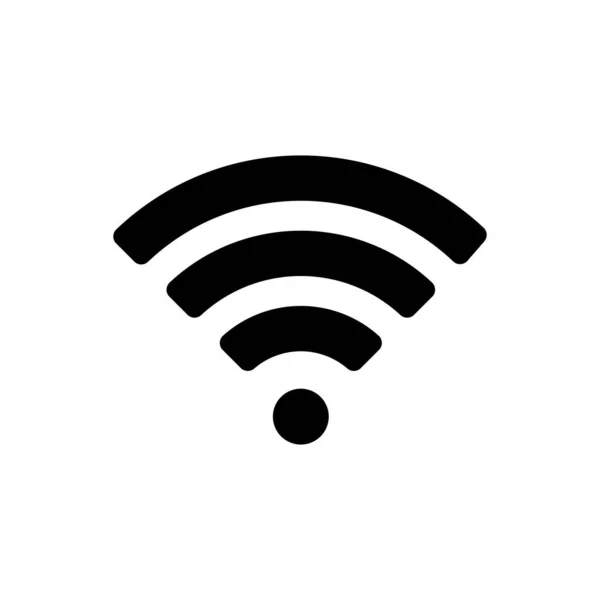 Бездротової Мережі Плоский Вектор Гліф Значок Символ Графіку Телекомунікаційного Веб — стоковий вектор