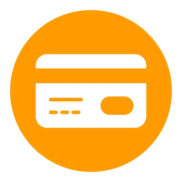 Kreditkarten Vektor Flaches Weißes Glyphen Symbol Online Zahlung Barabhebungen Mit — Stockvektor