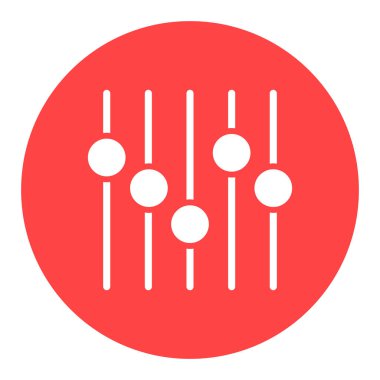 Ekolayzır vektör beyaz glyph simgesi. Müzik ses dalgası sembolü. Müzik ve ses web sitesi için grafik sembolü ve uygulama tasarımı, logo, uygulama, UI