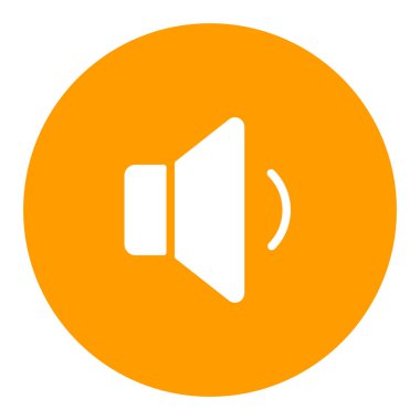 Minimum ses müzik vektörü düz beyaz simge simgesi. Müzik ve ses web sitesi için grafik sembolü ve uygulama tasarımı, logo, uygulama, UI