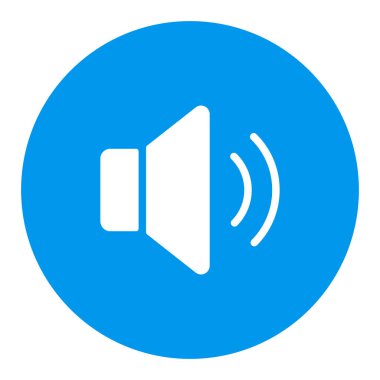 Orta ses müzik vektörü düz beyaz glyph simgesi. Müzik ve ses web sitesi için grafik sembolü ve uygulama tasarımı, logo, uygulama, UI