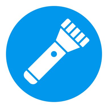 El feneri vektörü beyaz simge simgesi. Kamp ve yürüyüş işareti. Seyahat ve turizm web sitesi ve uygulama tasarımı, logo, uygulama, UI için grafik sembolü