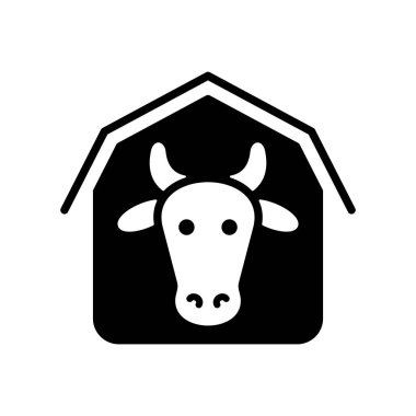 Ahşap kabartma simgesi. Çiftlik hayvanı işareti. Web sitenizin tasarımı için grafik sembolü, logo, uygulama, UI. Vektör illüstrasyonu