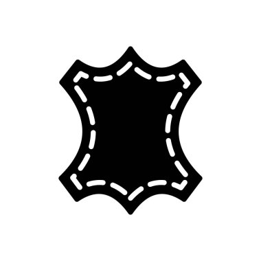 Deri kabartma simgesi. Çiftlik hayvanı işareti. Web sitenizin tasarımı için grafik sembolü, logo, uygulama, UI. Vektör illüstrasyonu