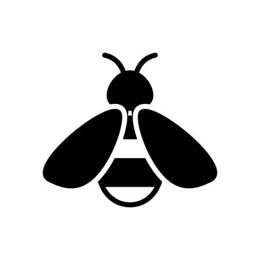 Bal arısı sembolü. Çiftlik hayvanı işareti. Web sitenizin tasarımı için grafik sembolü, logo, uygulama, UI. Vektör illüstrasyonu