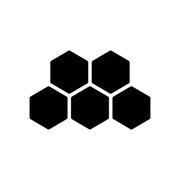 ハニカム蜂のアイコン 動物園の看板 ウェブサイトのデザイン アプリ Uiのグラフシンボル ベクターイラスト — ストックベクタ