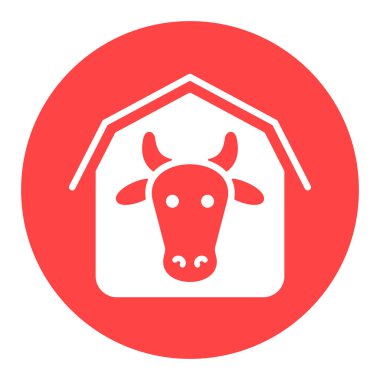 Ahşap kabartma simgesi. Çiftlik hayvanı işareti. Web sitenizin tasarımı için grafik sembolü, logo, uygulama, UI. Vektör illüstrasyonu