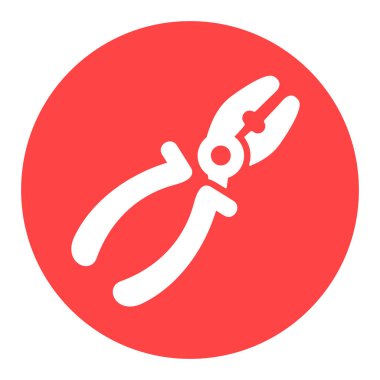 Kerpeten vektör beyaz kabartma simgesi. İnşaat, onarım ve inşaat. Web sitenizin tasarımı için grafik sembolü, logo, uygulama, UI