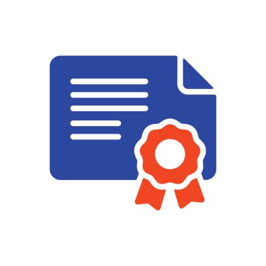 Tasdikli kabartma simgesi. Çalışma alanı tabelası. Web sitenizin tasarımı için grafik sembolü, logo, uygulama, UI. Vektör illüstrasyonu, EPS10.