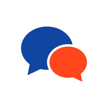 Sohbet konuşma sembolü. E-ticaret tabelası. Web sitenizin tasarımı için grafik sembolü, logo, uygulama, UI. Vektör illüstrasyonu, EPS10.