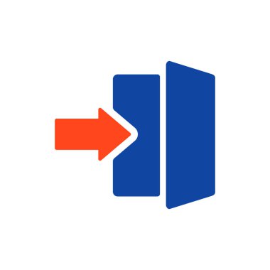 Glyph simgesine modayı takip ederek giriş yap. E-ticaret tabelası. Web sitenizin tasarımı için grafik sembolü, logo, uygulama, UI. Vektör illüstrasyonu, EPS10.