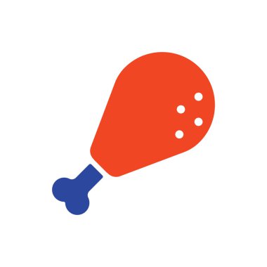 Tavuk budu vektör simgesi. Fast food burcu. Yemek pişirme web sitesi ve uygulama tasarımı, logo, uygulama, UI için grafik sembolü