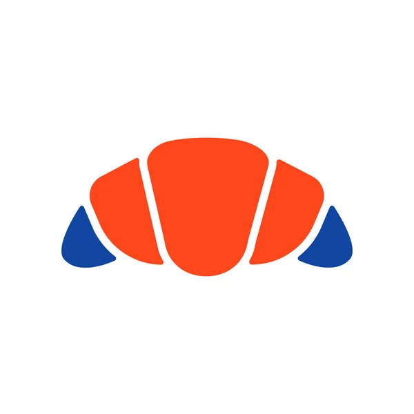 Значок Векторного Круассана Знак Фаст Фуда Графический Символ Приготовления Веб Лицензионные Стоковые Иллюстрации