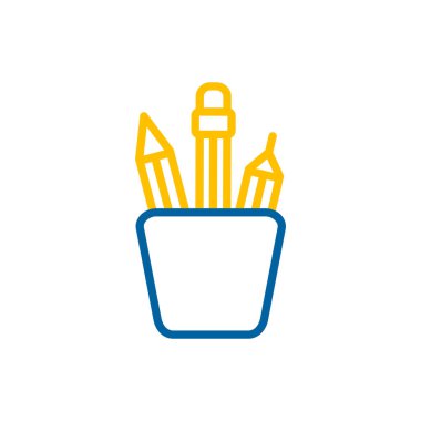 Kalem taslak simgesi. Çalışma alanı tabelası. Web sitenizin tasarımı için grafik sembolü, logo, uygulama, UI. Vektör illüstrasyonu, EPS10.