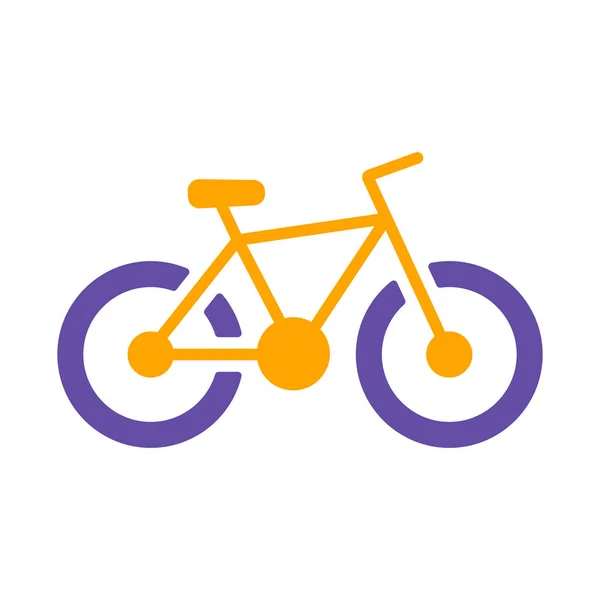 Bicycle Vector Glyph Icon Camping Sign Graph Symbol Travel Tourism — Archivo Imágenes Vectoriales