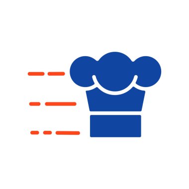 Hızlı teslimat vektör kabartma simgesi. Yemek pişirme web sitesi ve uygulama tasarımı, logo, uygulama, UI için grafik sembolü