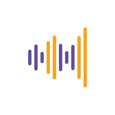 Dengeleyici, frekans vektör simgesi. Ses sinyali. Müzik işareti. Müzik ve ses web sitesi için grafik sembolü ve uygulama tasarımı, logo, uygulama, UI