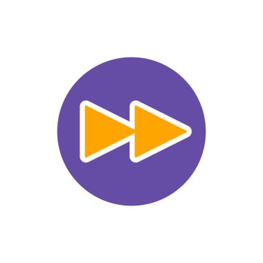 Sonraki parça düğmesi vektör düz sembol simgesini oynat. Müzik ve ses web sitesi için grafik sembolü ve uygulama tasarımı, logo, uygulama, UI