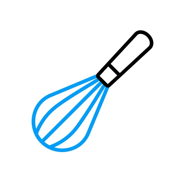 Balloon Whisk Mixing Whisking Vector Icon Kitchen Appliance Graph Symbol — Stock Vector