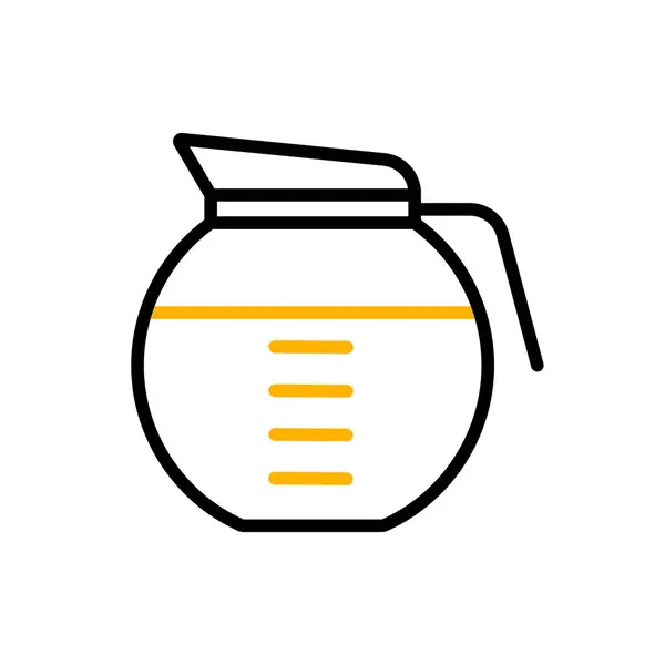 Ikona Wektora Ekspres Kawy Sprzęt Kuchenny Symbol Graficzny Gotowania Projektu — Wektor stockowy