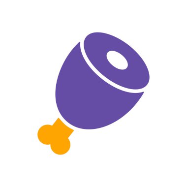 Et bacağı sembolü. Çiftlik hayvanı işareti. Web sitenizin tasarımı için grafik sembolü, logo, uygulama, UI. Vektör illüstrasyonu