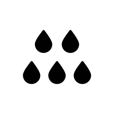 Su vektör simgesini bırakın. Meteoroloji işareti. Seyahat, turizm ve hava durumu web sitesi ve uygulama tasarımı, logo, uygulama, UI için grafik sembolü