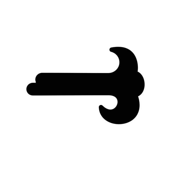 Значок Ветра Векторного Символа Ветра Метеорологический Знак Графический Символ Путешествий — стоковый вектор
