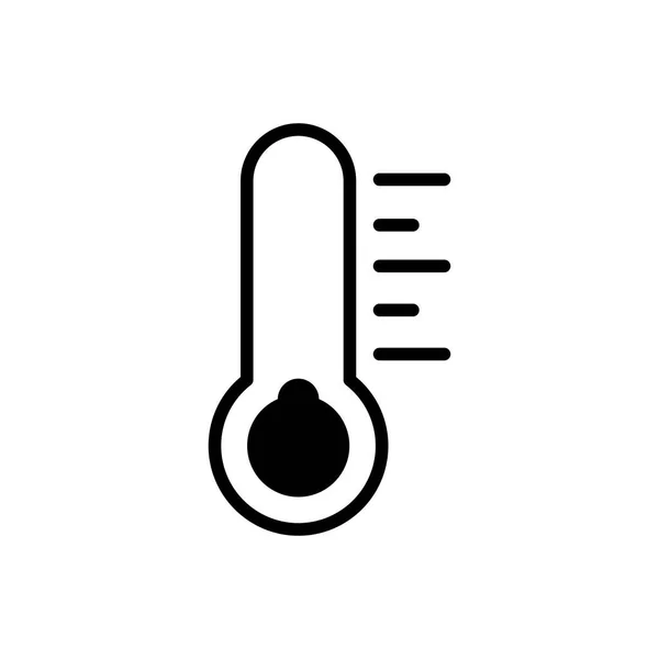 温度計のコールドベクトルグリフアイコン 気象記号 天気ウェブサイトやアプリのデザイン アプリ Uiのためのグラフシンボル — ストックベクタ