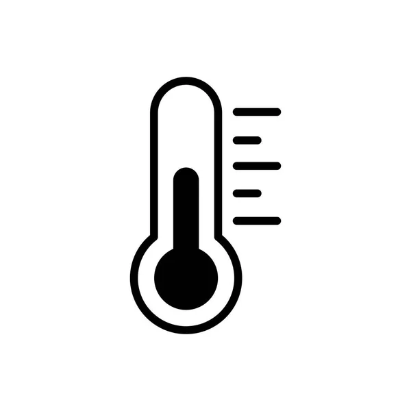 Ikona Tepelného Vektoru Teploměru Meteorologické Znamení Grafický Symbol Pro Cestování — Stockový vektor