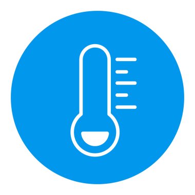 Termometre don soğuk vektör sembolü. Meteoroloji işareti. Seyahat, turizm ve hava durumu web sitesi ve uygulama tasarımı, logo, uygulama, UI için grafik sembolü