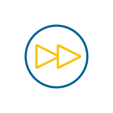 Sonraki parça düğmesi vektör düz simgesini oynat. Müzik ve ses web sitesi için grafik sembolü ve uygulama tasarımı, logo, uygulama, UI