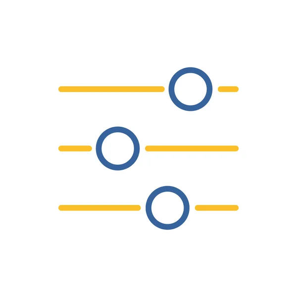 Ikona Ekvalizéru Symbol Zvukové Vlny Grafický Symbol Pro Hudební Zvukové — Stockový vektor