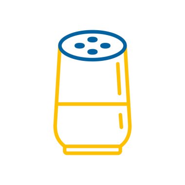 Dijital, sanal vektör ikonu olan akıllı ev hoparlörü. Müzik ve ses web sitesi için grafik sembolü ve uygulama tasarımı, logo, uygulama, UI
