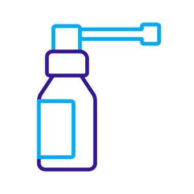 Tıbbi sprey vektör ikonu. İlaç ve sağlık sigortası, tıbbi destek işareti. Tıbbi web sitesi ve uygulama tasarımı için grafik sembolü, logo, uygulama, UI